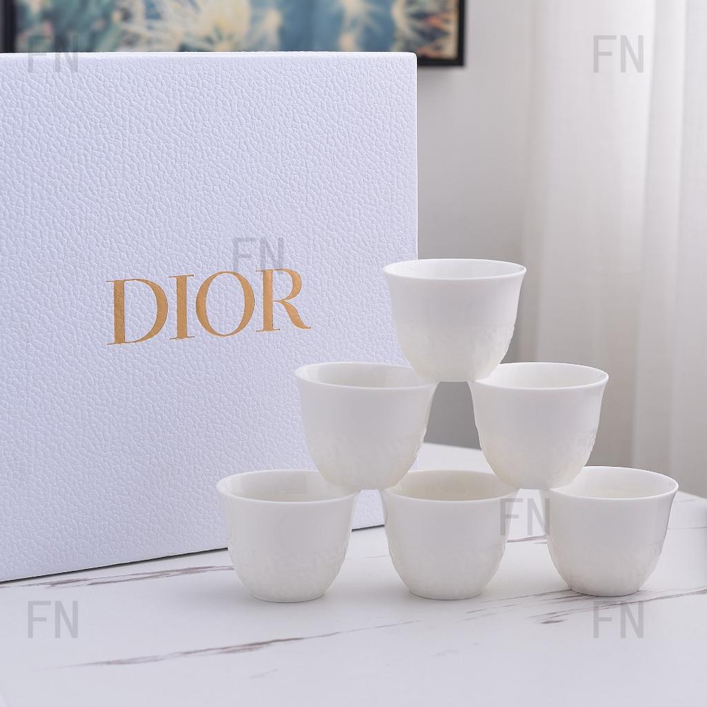 Dior Arabic coffee cups set of six black 